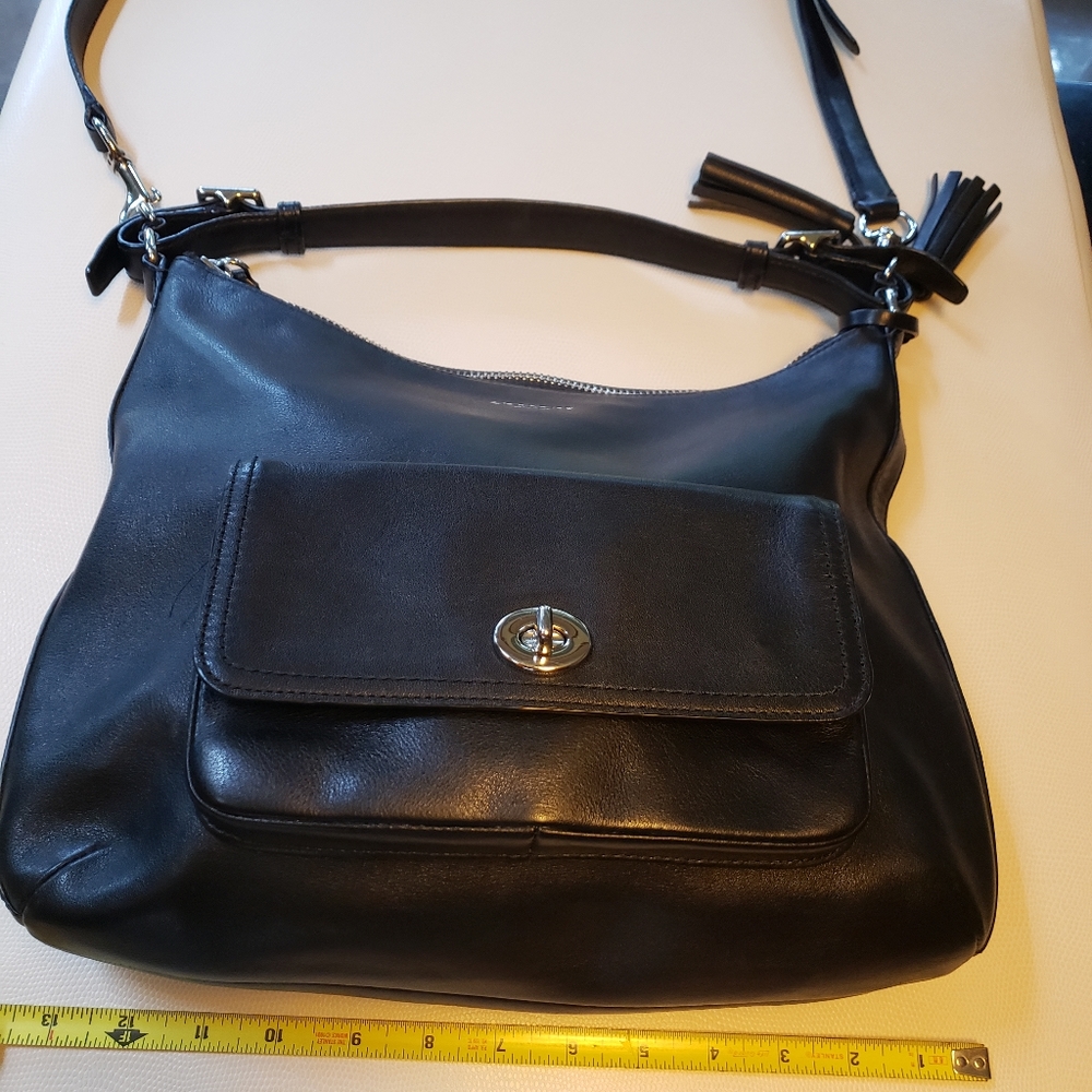 Coach black crossbody purse